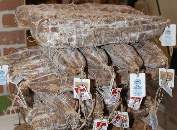 SALAME DI VARZI D.O.P. CUCITO a Budello Doppio